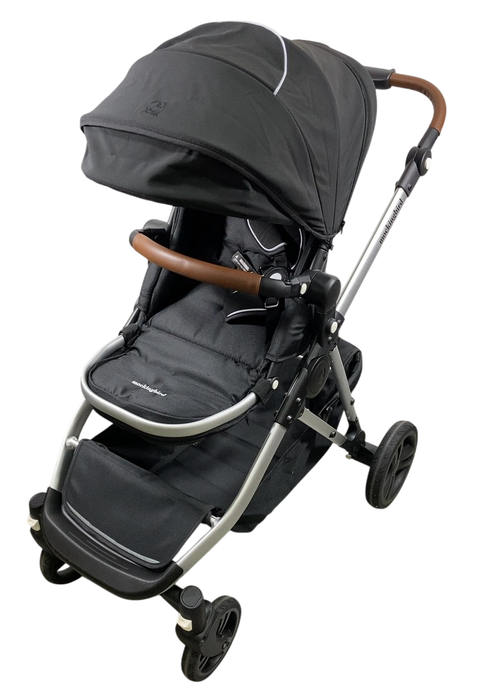 Shop Mockingbird Single to Double 2.0 Stroller, 2024, Black, Silver With Penny Leather, Windowpane at GoodBuy Gear