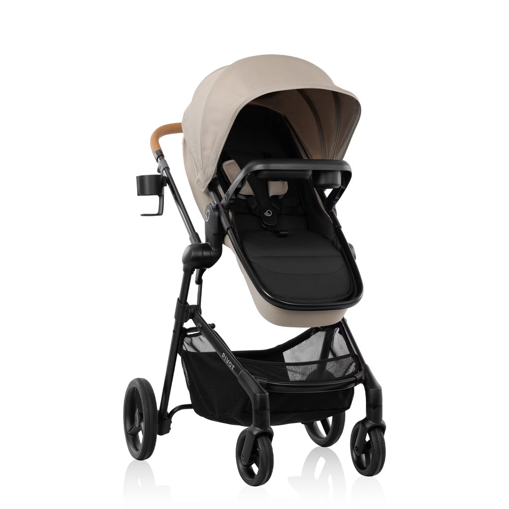 Evenflo Pivot NXT Stroller, 2025, Latte Tan
