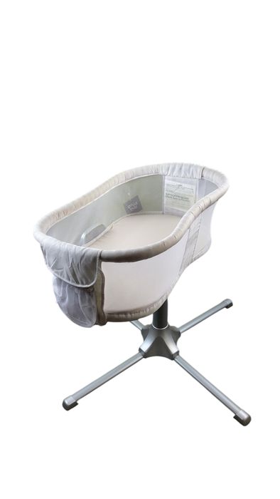 Shop Halo BassiNest Swivel Sleeper Premiere Series, Silver Damask at GoodBuy Gear