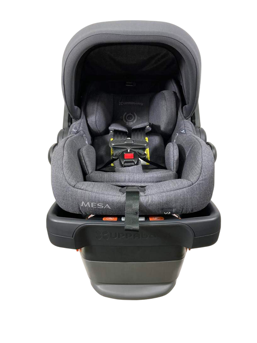 secondhand UPPAbaby MESA V2 Infant Car Seat, Greyson (Charcoal Melange Merino Wool), 2023