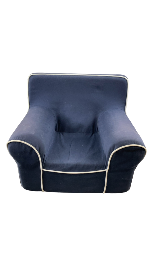 Housse De Chaise Pottery Barn Kids 'My First Anywhere' - Velours Bleu
