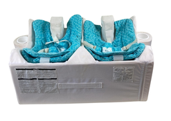 Shop Table For Two Twin Feeding System, Geo Turquoise & White at GoodBuy Gear