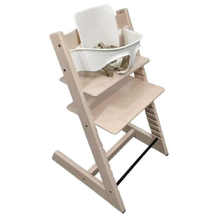 Shop Stokke Tripp Trapp High Chair With Baby Set, 2, Whitewash at GoodBuy Gear