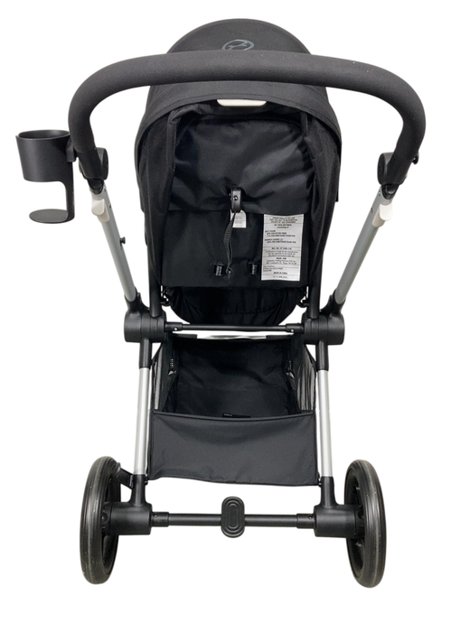 Shop Cybex Eos Stroller, 2024, Moon Black, Silver at GoodBuy Gear