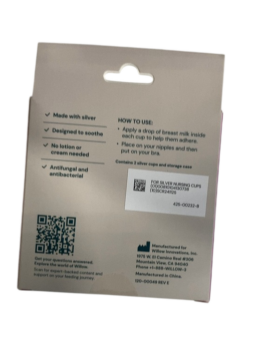 Shop Willow Soothing Silver Nursing Cups, Silver at GoodBuy Gear