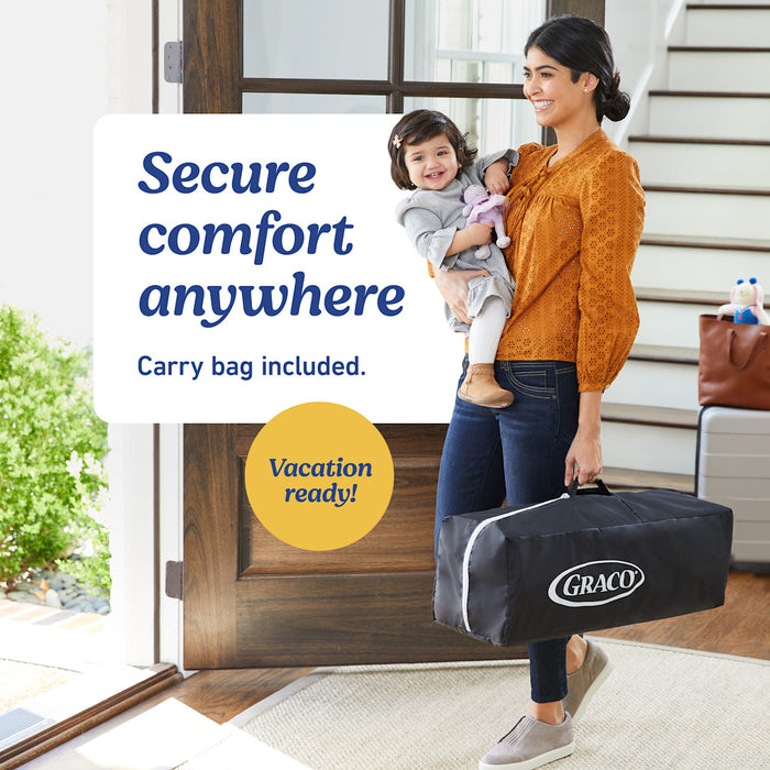 Graco Pack n' Play Close2Baby Seat Lux Playard, Soft Almond