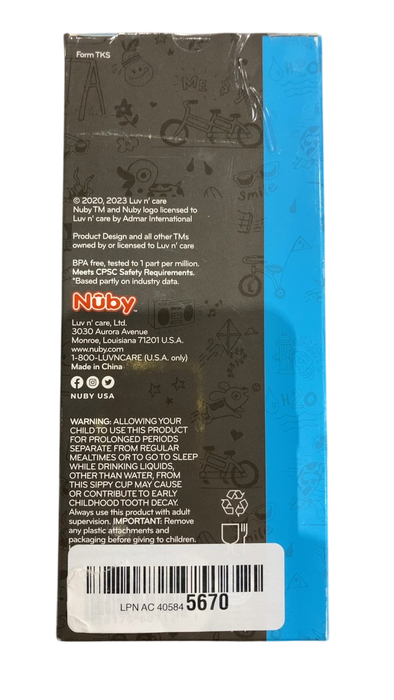 Shop Nuby Thirsty Kids Water Bottle, Active, Whale at GoodBuy Gear