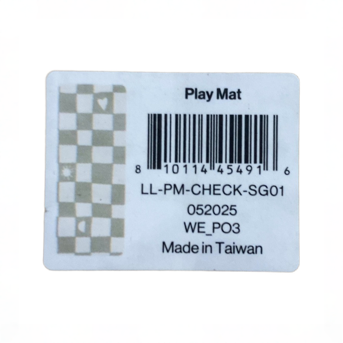 Shop DRAFT - Lalo Play Mat, 4x6, Sage Checkered at GoodBuy Gear