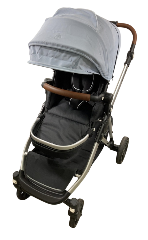 Shop Mockingbird Single to Double 2.0 Stroller, 2024, Silver With Penny Leather, Sky, Windowpane at GoodBuy Gear