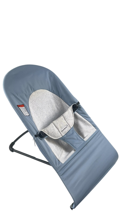 Shop BabyBjorn Bouncer Balance Soft, Black Frame, Blue/Gray at GoodBuy Gear