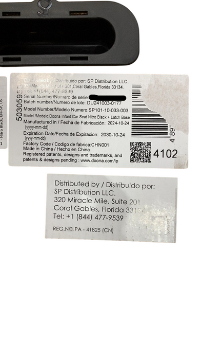 Shop Doona Infant Car Seat & Stroller Combo, 2024, Nitro Black at GoodBuy Gear