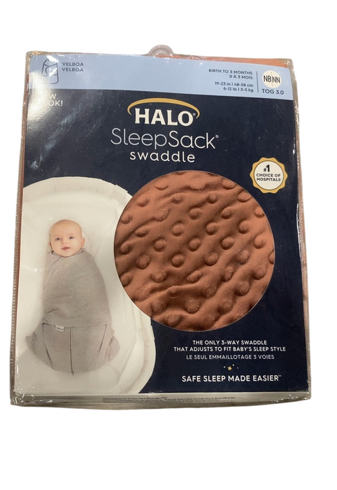 Shop Halo SleepSack Swaddle, Newborn, Cedar Plushy Dots at GoodBuy Gear
