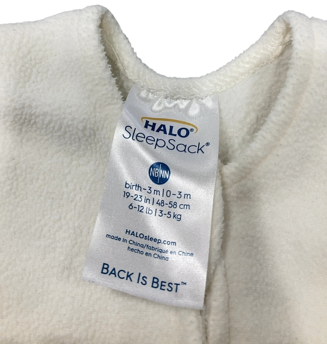 Shop Halo Micro-Fleece SleepSack, Cream, Newborn at GoodBuy Gear