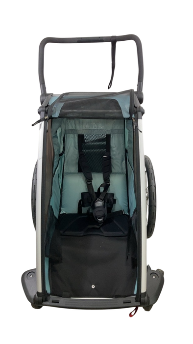 Shop Thule Chariot Cross Bike Trailer Stroller 1 Seat, 2021, Alaska Blue at GoodBuy Gear