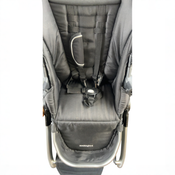 Shop DRAFT - Mockingbird Single to Double Stroller, 2020, Black, Silver with Brown Leather, Watercolor Drops at GoodBuy Gear
