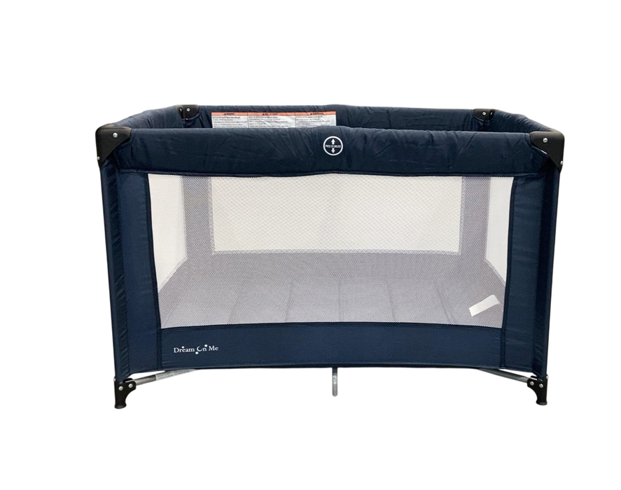 Shop DRAFT - Dream On Me Zazzy Portable Playard with Bassinet, Navy at GoodBuy Gear