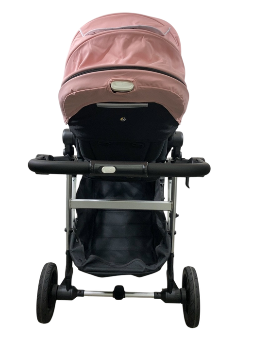 Shop Mockingbird Single to Double 2.0 Stroller, Bloom, Watercolor Drops, Silver With Black Leather, 2024 at GoodBuy Gear