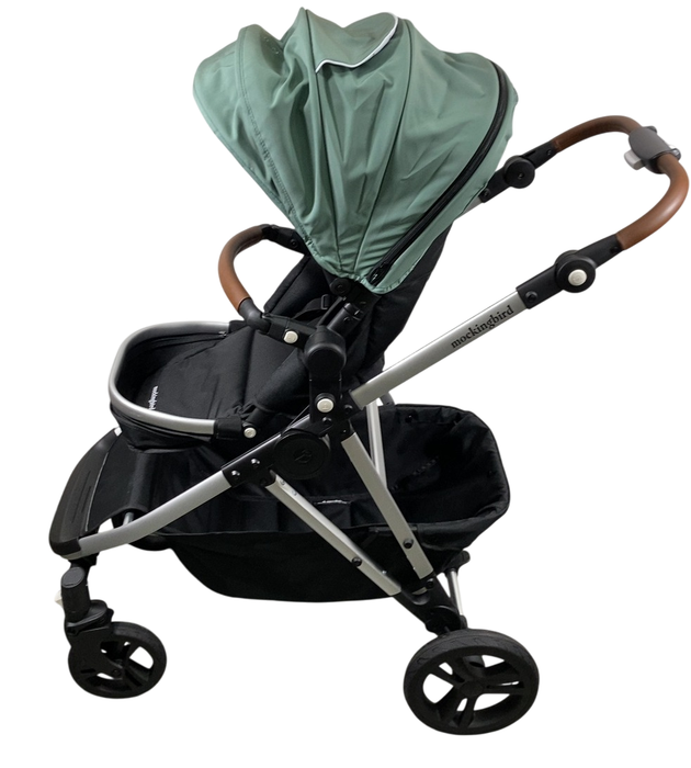 Shop Mockingbird Single to Double 2.0 Stroller, 2024, Sage, Silver With Penny Leather, Windowpane at GoodBuy Gear