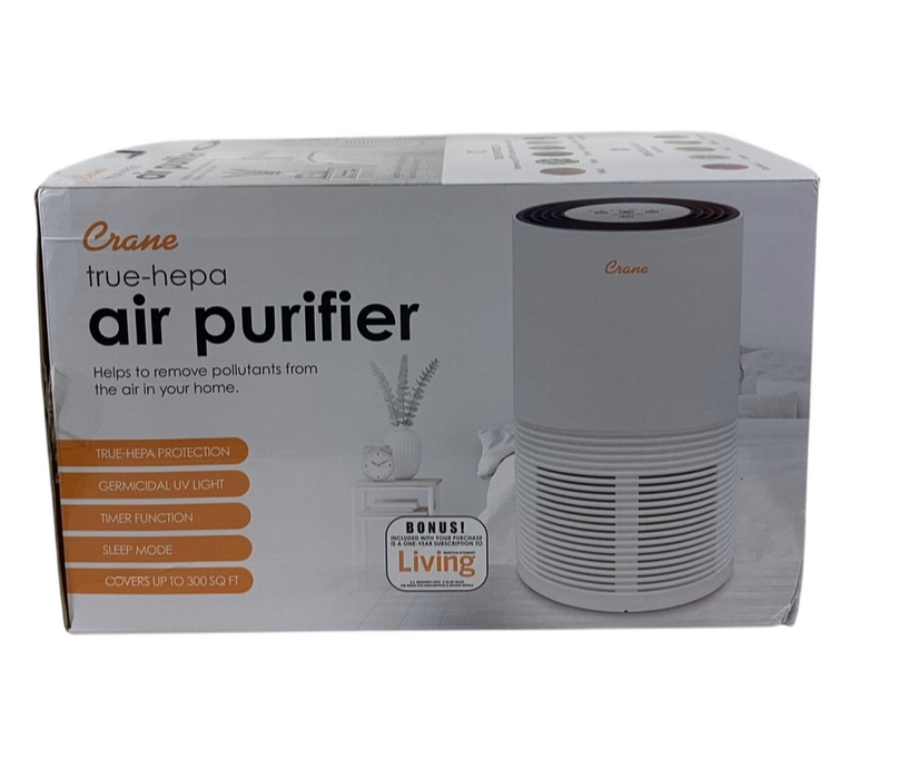 Shop Crane True HEPA Tower Air Purifier with UV Light, 300 Sq ft. at GoodBuy Gear