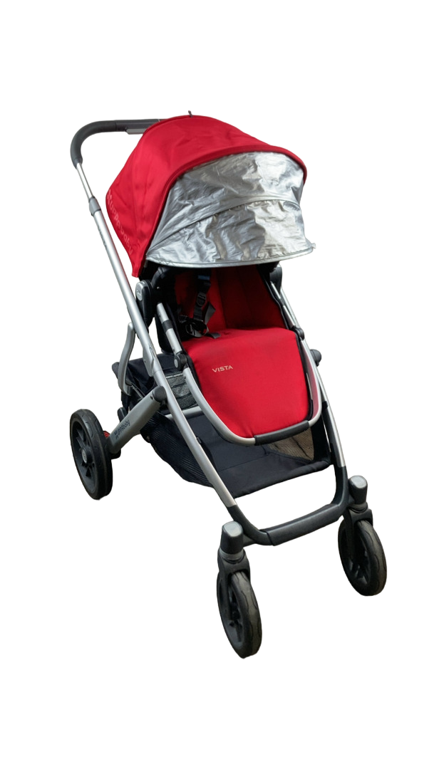 UPPAbaby VISTA Stroller, 2015, Denny( Red Melange)