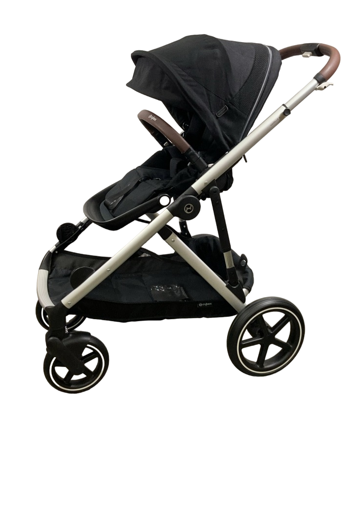 Cybex Gazelle S Modular Stroller, 2022, Black Frame, Deep Black