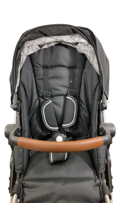 Shop Mockingbird Single to Double 2.0 Stroller, 2024, Black, Silver With Penny Leather, Windowpane at GoodBuy Gear