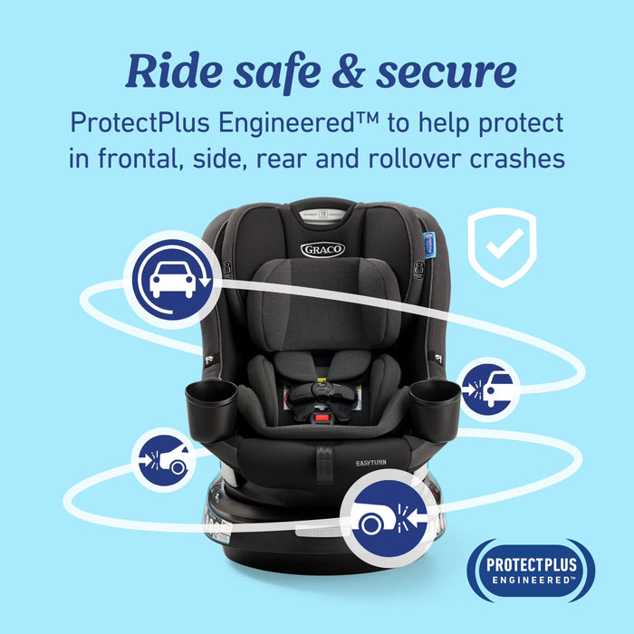 Graco EasyTurn360 2-in-1 Convertible Car Seat, 2026, Cyran