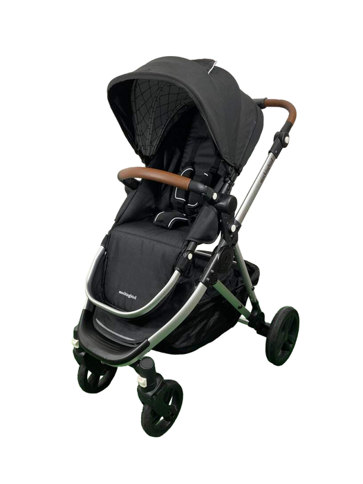 secondhand Mockingbird Single 2.0 Stroller, Silver with Penny Leather, Windowpane, Black, 2024