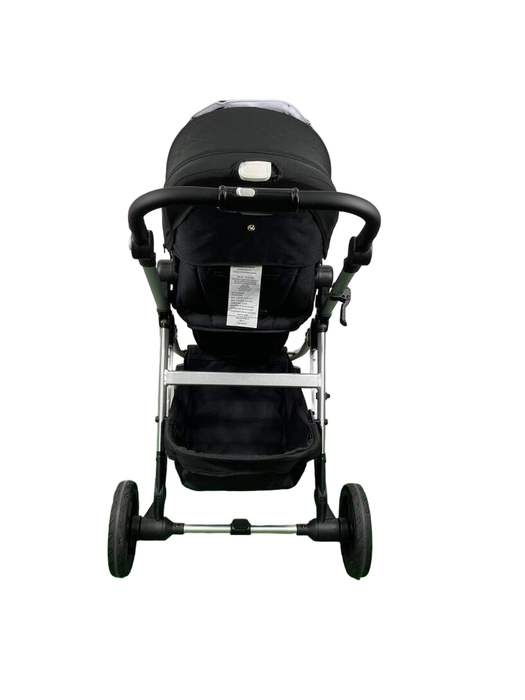 Shop Mockingbird Single to Double 2.0 Stroller, 2024, Black, Silver With Black Leather, Watercolor Drops at GoodBuy Gear