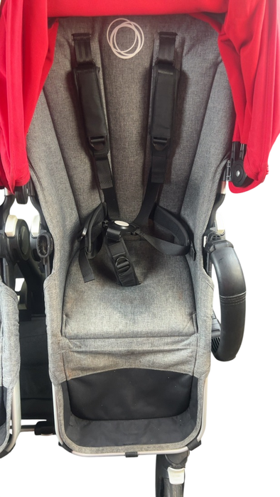 Shop Bugaboo Donkey 3 Duo Stroller, Aluminium, Grey Melange, red, unknown at GoodBuy Gear
