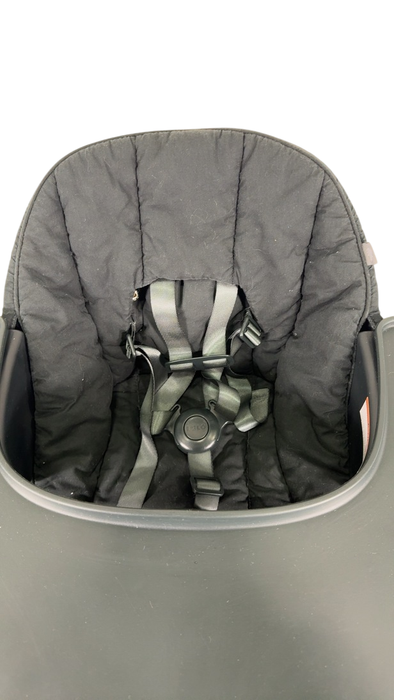 Shop Lalo High Chair with Infant Kit, Licorice, Licorice, Natural Wood at GoodBuy Gear