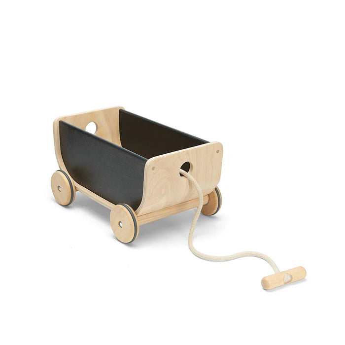 Plan Toys Wooden Wagon, Black