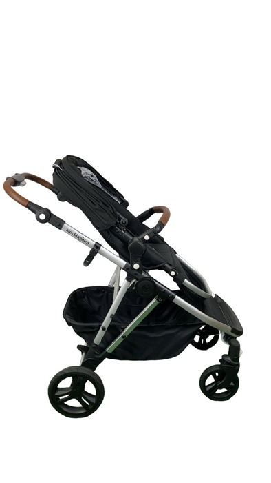 Shop Mockingbird Single to Double 2.0 Stroller, 2024, Black, Silver With Penny Leather, Windowpane at GoodBuy Gear
