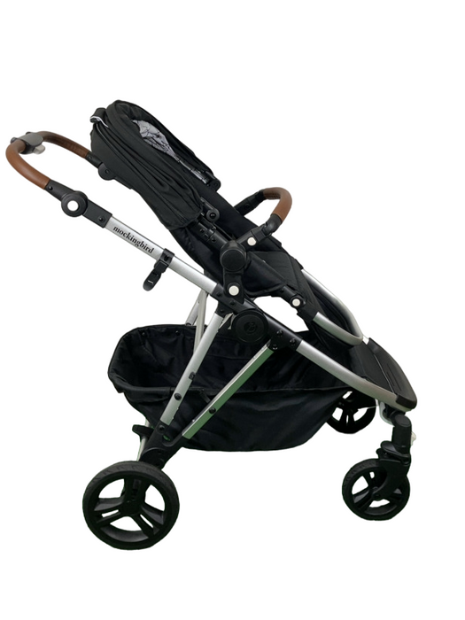 Shop Mockingbird Single to Double 2.0 Stroller, Black, Windowpane, Silver With Penny Leather, 2024 at GoodBuy Gear