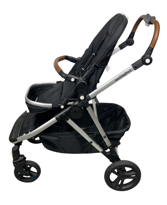 Shop Mockingbird Single to Double 2.0 Stroller, 2024, No Canopy, No Canopy, Silver With Penny Leather at GoodBuy Gear