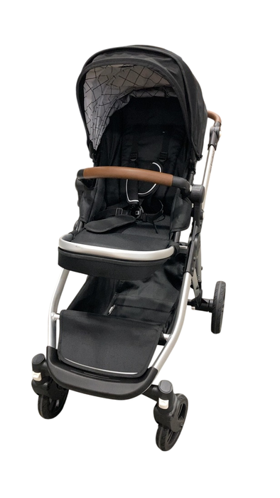 Shop Mockingbird Single to Double 2.0 Stroller, Black, Windowpane, Silver With Penny Leather, 2025 at GoodBuy Gear