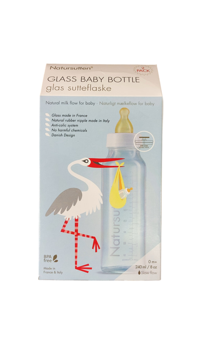 Shop Natursutten 2-pack Glass Baby Bottles, 8oz at GoodBuy Gear