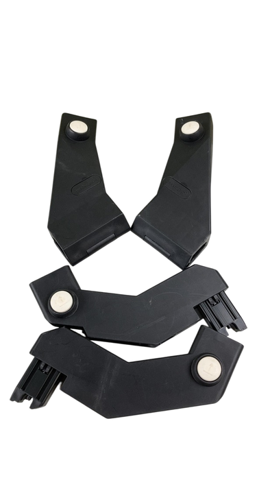 Shop Mockingbird 2nd Seat Kit with Extendable Canopy, Black, Silver With Penny Leather, Watercolor Drops at GoodBuy Gear