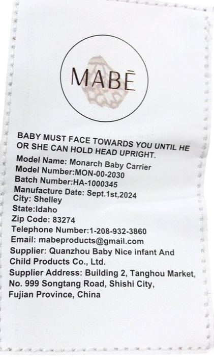 Shop Mabē The Monarch Carrier, Mocha Check at GoodBuy Gear