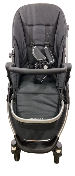 Shop Mockingbird Single to Double 2.0 Stroller, Silver With Black Leather, No Canopy, No Canopy, 2025 at GoodBuy Gear