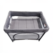 Shop Joie Sesame LX One-Hand Fold Playard with Bassinet & Folding Changer, Thunder at GoodBuy Gear