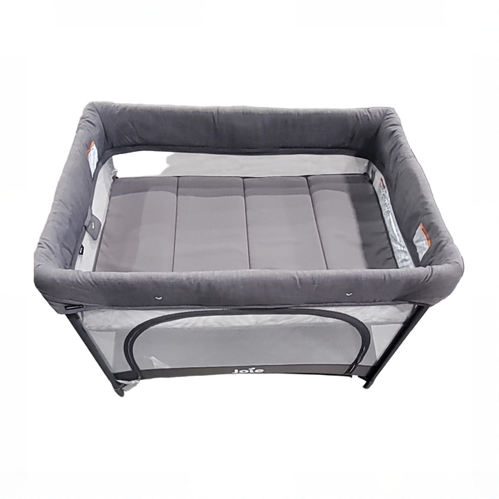 Shop Joie Sesame LX One-Hand Fold Playard with Bassinet & Folding Changer, Thunder at GoodBuy Gear