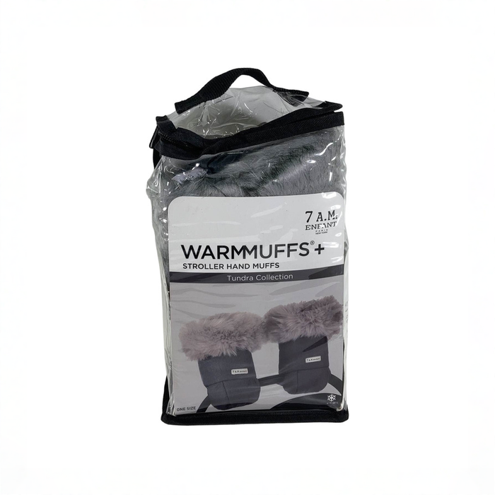 Shop 7 A.M. Enfant WarmMuffs, Heather Grey Dark Artic Faux Fur Tundra Push at GoodBuy Gear