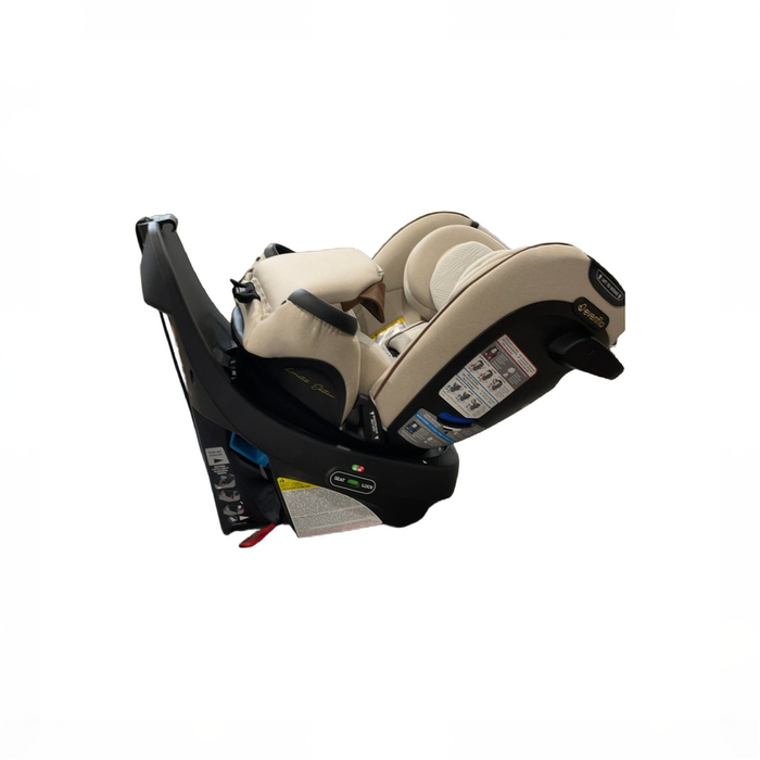 Shop Evenflo Revolve 360 Extend All-in-One Rotating Car Seat with Green & Gentle Fabric, 2025, Champagne at GoodBuy Gear