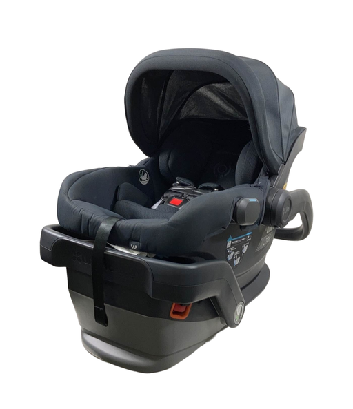 used UPPAbaby MESA V2 Infant Car Seat, 2023, Gregory (Blue Melange Merino Wool)