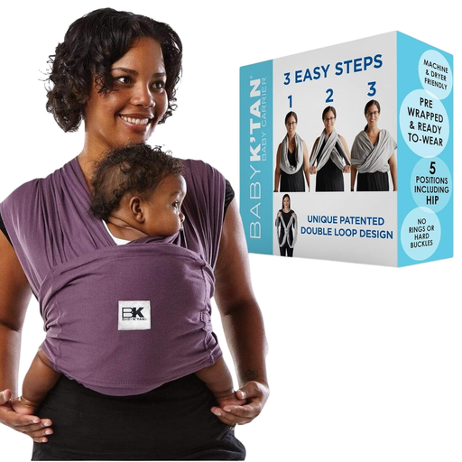 Shop Baby K'tan Baby Carrier, Eggplant, Medium, Original at GoodBuy Gear