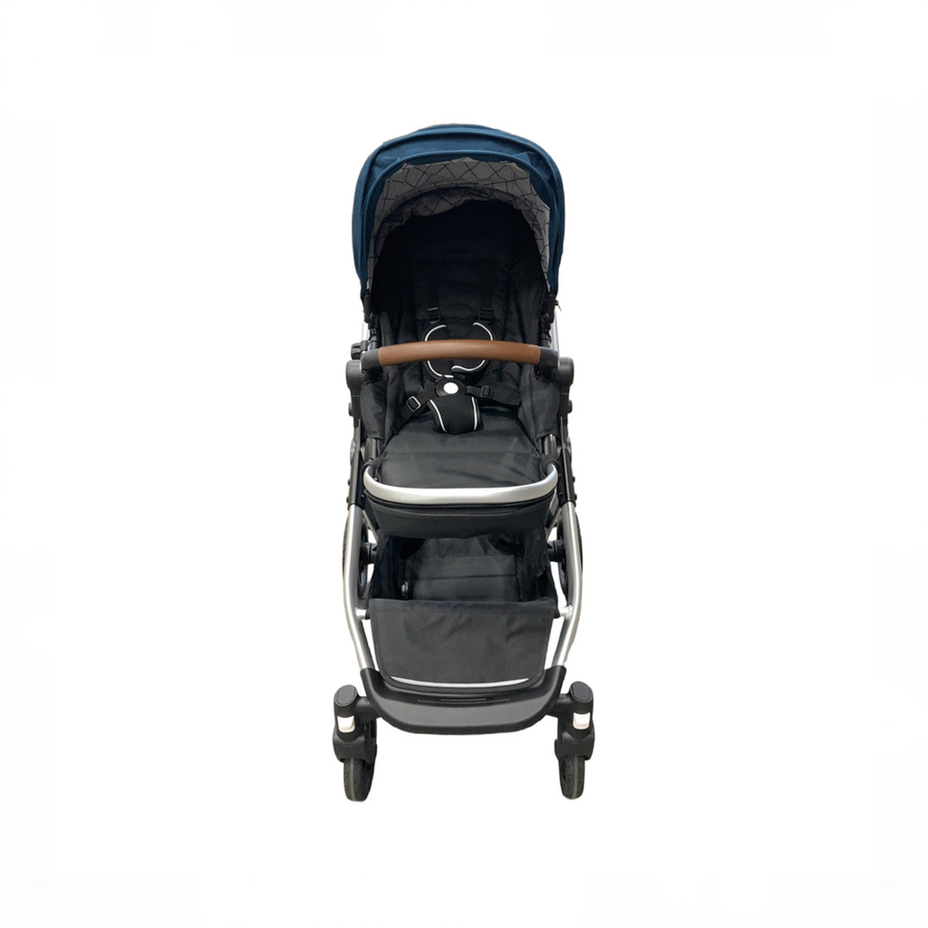mockingbird stroller with nuna car seat Mockingbird Single to Double 2.0 Stroller, 2025, Sea, Silver With Penny  Leather, Windowpane