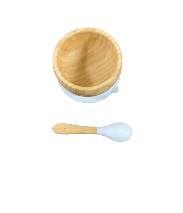 secondhand Avanchy Bamboo Bowl and Spoon Set