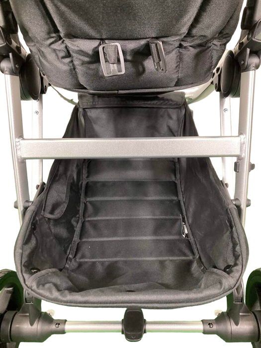 Mockingbird Single to Double 2.0 Stroller, 2024, Silver with Penny Leather, Watercolor Drops, Sea