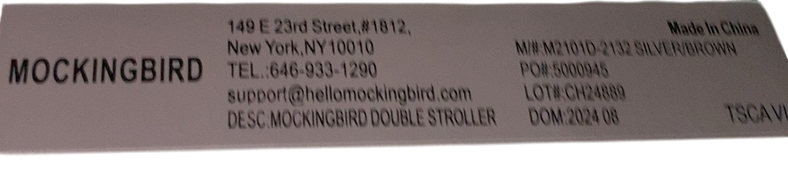 Shop Mockingbird Single to Double 2.0 Stroller, 2024, No Canopy, No Canopy, Silver With Penny Leather at GoodBuy Gear